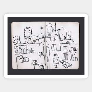 Tel Aviv Israel Sketchbook Architecture Magnet